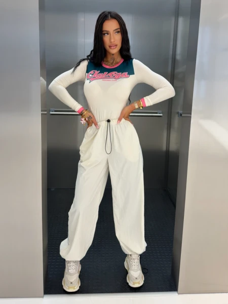 Bluzka damska OLAVOGA MALENA 2026 kremowa - maWer Fashion