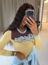 Bluzka damska OLAVOGA MALENA 2026 żółta - maWer Fashion