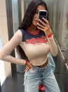 Bluzka damska OLAVOGA MALENA 2026 beż - maWer Fashion