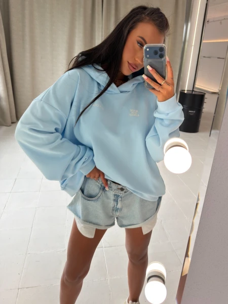 Bluza damska OLAVOGA SANTEA 2026 błękitna - maWer Fashion