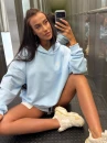 Bluza damska OLAVOGA SANTEA 2026 błękitna - maWer Fashion