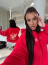 Bluza damska OLAVOGA SANTEA 2026 czerwona - maWer Fashion