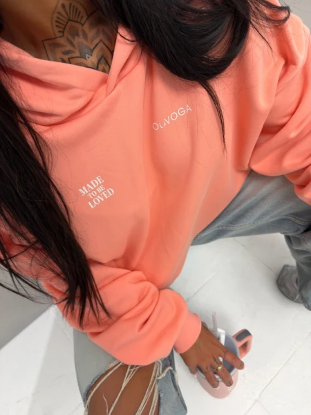 Bluza damska OLAVOGA SANTEA 2026 brzoskwiniowa - maWer Fashion