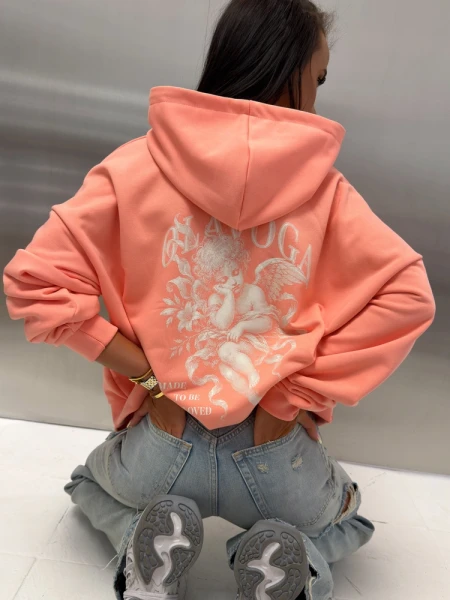 Bluza damska OLAVOGA SANTEA 2026 brzoskwiniowa - maWer Fashion