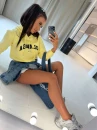 Bluza damska OLAVOGA SOVE 2026 żółta - maWer Fashion