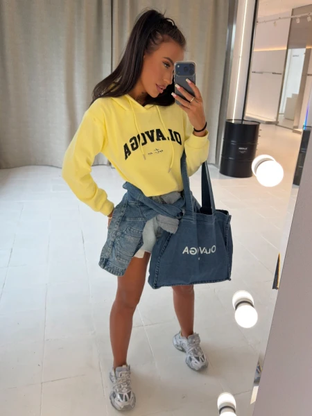 Bluza damska OLAVOGA SOVE 2026 żółta - maWer Fashion