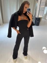 Komplet damski OLAVOGA VERMELLE 2026 czarny - mawer Fashion