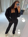 Komplet damski OLAVOGA VERMELLE 2026 czarny - mawer Fashion