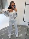 Komplet damski OLAVOGA VERMELLE 2026 szary - mawer Fashion