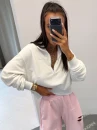 Bluza damska OLAVOGA NACY 2026 ecru - maWer Fashion