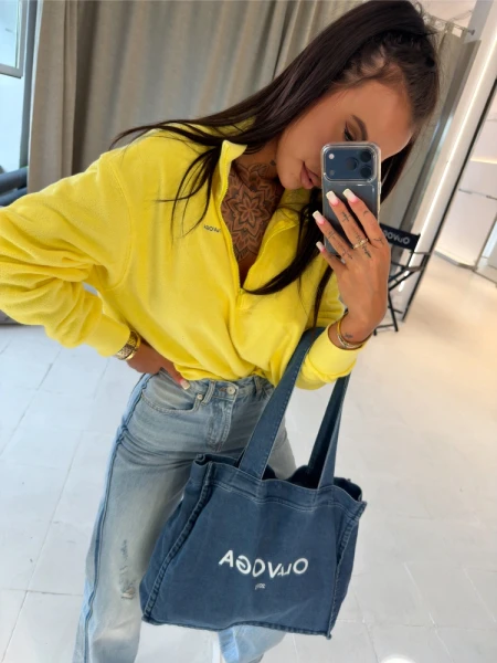 Bluza damska OLAVOGA NACY 2026 żółta - maWer Fashion