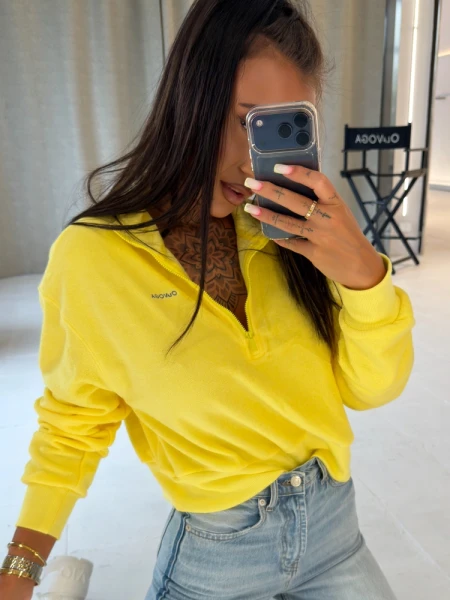 Bluza damska OLAVOGA NACY 2026 żółta - maWer Fashion