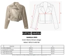 Kurtka damska ramoneska OLAVOGA MARELIA 2026 brązowa - maWer Fashion