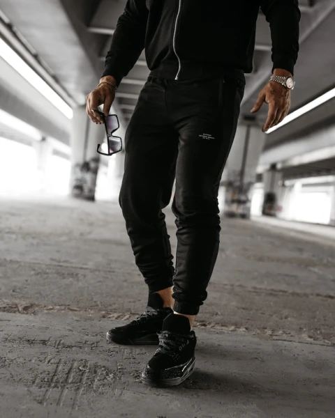Spodnie męskie OLAVOGA LEOTO PANTS 2026 czarne - maWer Fashion