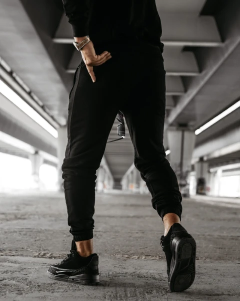 Spodnie męskie OLAVOGA LEOTO PANTS 2026 czarne - maWer Fashion