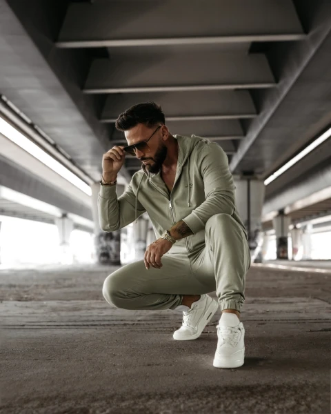 Bluza męska OLAVOGA LEOTO SWEATSHIRT 2026 oliwkowa - maWer Fashion