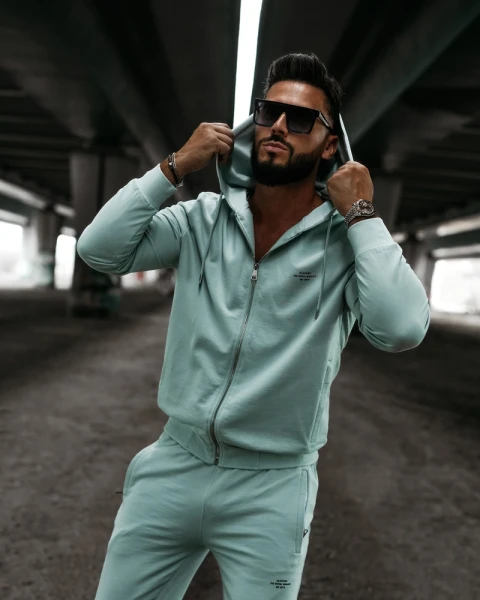 Bluza męska OLAVOGA LEOTO SWEATSHIRT 2026 mięta - maWer Fashion