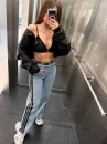Spodnie damskie OLAVOGA PEARL 2026 niebieskie - maWer Fashion