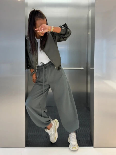 Spodnie damskie OLAVOGA SORENCE 2026 khaki - maWer Fashion