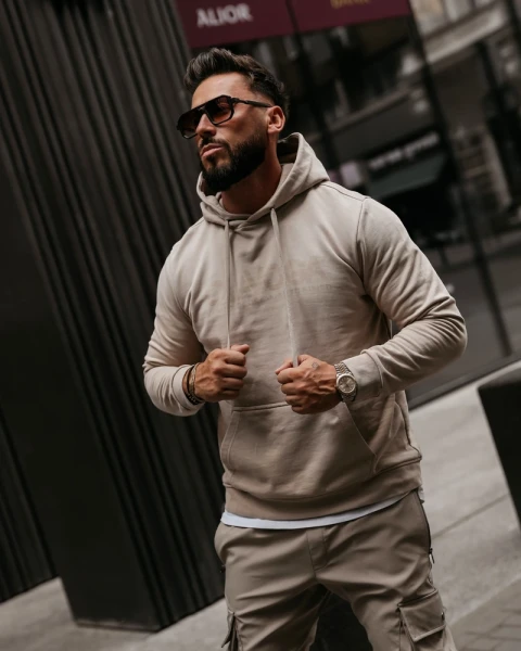 Bluza męska OLAVOGA NEVIR 2026 beż - maWer Fashion