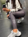 Legginsy damskie OLAVOGA GRIOS 2026 grafitowe - maWer Fashion