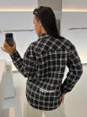 Kurtka damska OLAVOGA FIOLIE 2026 czarny ecru - maWer Fashion