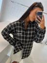 Kurtka damska OLAVOGA FIOLIE 2026 czarny ecru - maWer Fashion