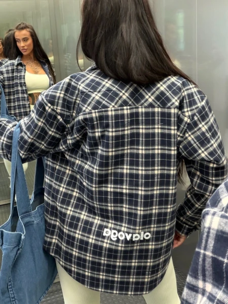 Kurtka damska OLAVOGA FIOLIE 2026 granat beż - maWer Fashion