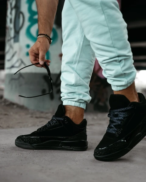 Buty męskie sneakersy OLAVOGA JOKERY 2026 czarne - maWer Fashion