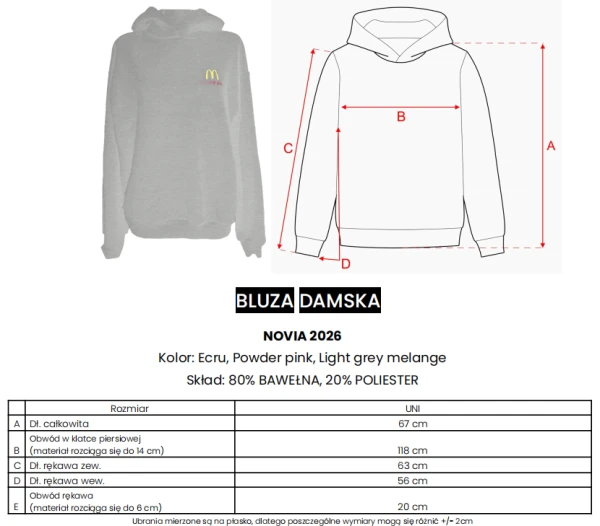 Bluza damska OLAVOGA NOVIA 2026 ecru - maWer Fashion