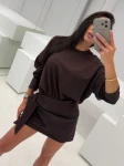 Sukienka OLAVOGA HIDDEN 2026 brąz - maWer Fashion