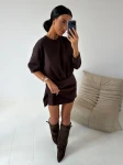 Sukienka OLAVOGA HIDDEN 2026 brąz - maWer Fashion