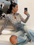 Body damskie OLAVOGA LOYAL 2026 beż-czarny - maWer Fashion