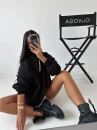 Bluza damska OLAVOGA AVIRA 2026 czarna  - maWer Fashion