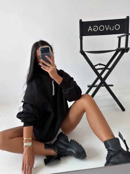 Bluza damska OLAVOGA AVIRA 2026 czarna  - maWer Fashion