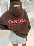 Bluza damska OLAVOGA AVIRA 2026 brąz -maWer Fashion