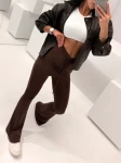 Spodnie damskie OLAVOGA AVELIA 2026 brąz - maWer Fashion