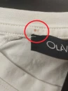 OUTLET T-shirt męski OLAVOGA RAYSIER 2026 ecru - produkt ze skazą