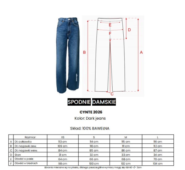Spodnie damskie OLAVOGA CYNTE 2026 - maWer Fashion