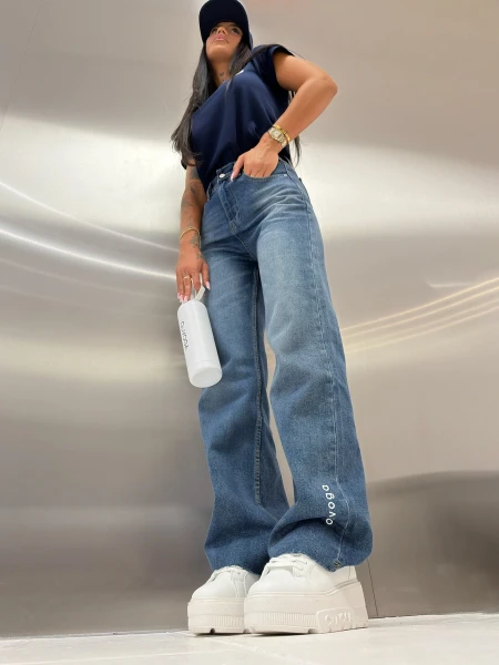 Spodnie damskie OLAVOGA CYNTE 2026 ciemny jeans - mawershop