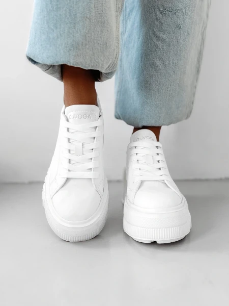 Buty damskie sneakersy OLAVOGA NEFRE 2026 białe - mawershop