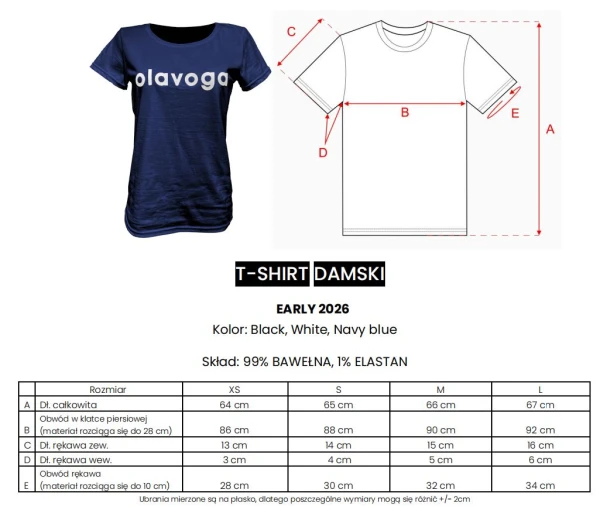 T-shirt damski OLAVOGA EARLY 2026 - mawershop