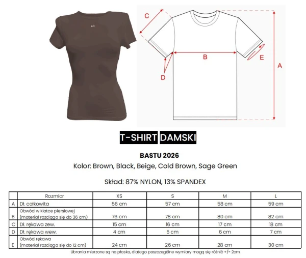 T-shirt damski OLAVOGA BASTU 2026 - mawershop