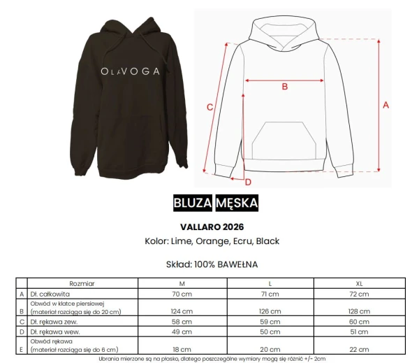 Bluza męska OLAVOGA VALLARO 2026 ecru - mawershop