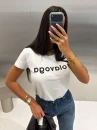 T-shirt damski OLAVOGA EARLY 2026 biały - mawershop