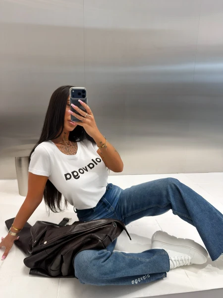 T-shirt damski OLAVOGA EARLY 2026 biały - mawershop
