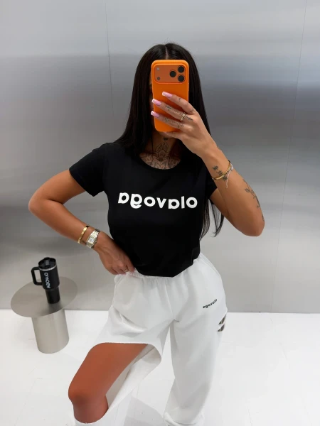 T-shirt damski OLAVOGA EARLY 2026 czarny - mawershop
