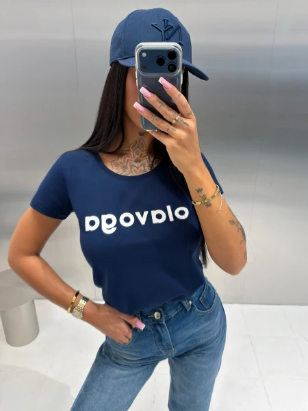 T-shirt damski OLAVOGA EARLY 2026 granat - mawershop