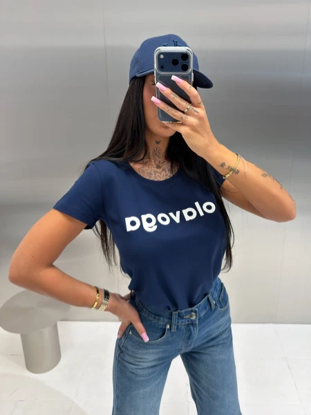 T-shirt damski OLAVOGA EARLY 2026 granat - mawershop