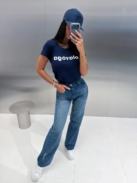 T-shirt damski OLAVOGA EARLY 2026 granat - mawershop